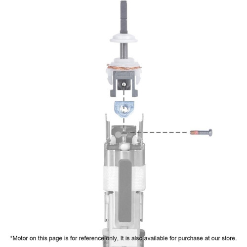 Escova de dentes elétrica com haste de metal e ponta vibratória para Philips 1