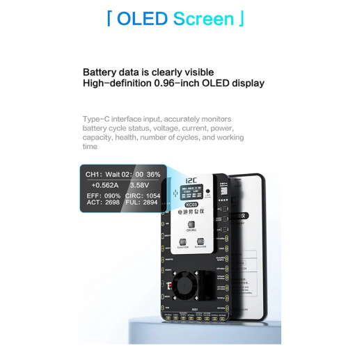 I2C KC03 Εργαλείο επισκευής φόρτισης μπαταρίας για iPhone 1