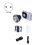 Dual Color Temperature COB LED Photography Light, White EU PLUG 5