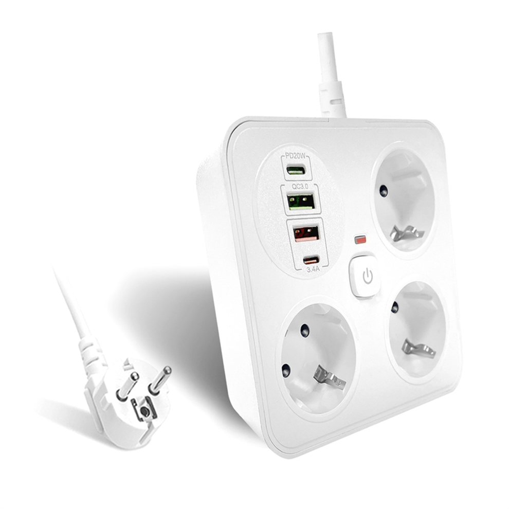 3Ac Outlet Multitap Power Strip Eu Plug A 4713049654078