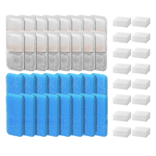 Para filtros e esponjas automáticas para fontes de água para animais de estimação, conjunto com 16
