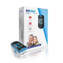 Trister Fingertip Pulse Oximeter Accurate Oxygen Saturation & Heart Rate Monitor with Easy-to-Read Display
