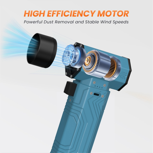 Φορητός ανεμιστήρας Turbo Jet Fan Ισχυρός φυσητήρας αέρα για υπαίθρια κατασκήνωση 2
