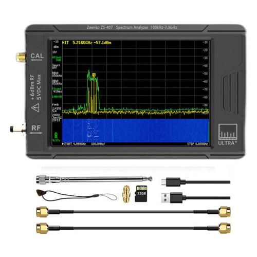 TinySA ULTRA Plus Nieuwe 7,3GHz ZS407 Handheld Tiny Spectrum Analyzer
