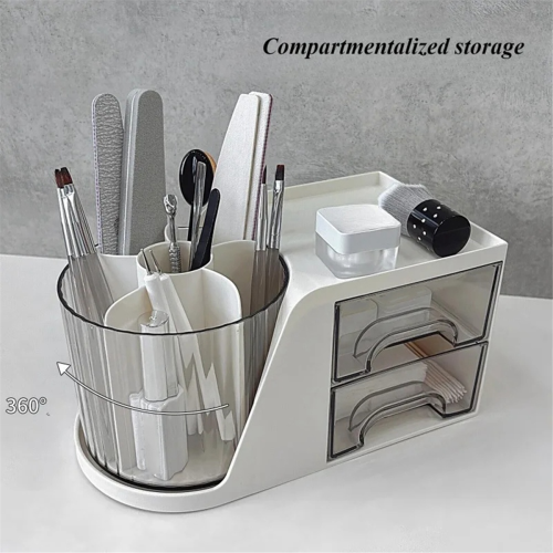 Nail Art Tools Storage Box Cotton Swab Container Nail Accessories 2
