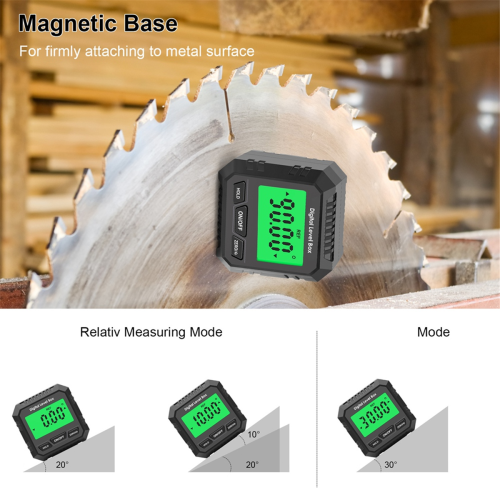 Universell Bevel Box 90 Grader Mini Elektronisk Vinkelmåler - Sort 1