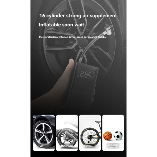 Bomba de ar digital 5V multifuncional para motocicleta 1