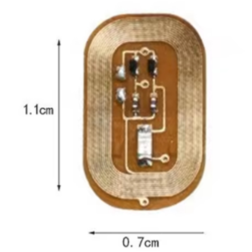 5 τεμάχια αυτοκόλλητο νυχιών NFC Flash LED Bare Chip Intelligent Luminous 2