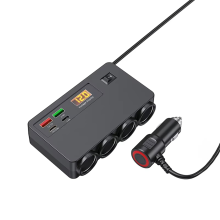 120 W Multifunktions-Fahrzeugladegerät mit digitaler Spannungsanzeige