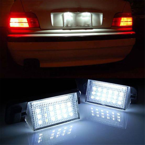 Éclairage de plaque d'immatriculation à LED blanc pour E36 1