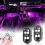 4 stücke Drahtlose LED Strobe Lichter Auto Dekor Atmosphäre Licht 5