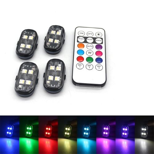 4 stücke Drahtlose LED Strobe Lichter Auto Dekor Atmosphäre Licht 1