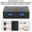 Conversor de vídeo com switch VGA 2 em 1 com 2 portas 2
