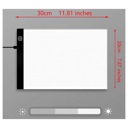 Kinder Zeichenbrett 3 Stufe Einstellbare Helligkeit Licht Notebook 2