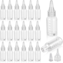 20 kpl airbrush-maalipulloja ja -purkkeja, 1 oz/30 ml, muovisia maalipurkkeja