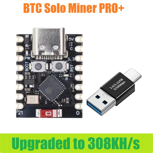 NMminer BTC Solo Miner PRO+ 308KH/S Hashrate Miner Bitcoin Mini 1