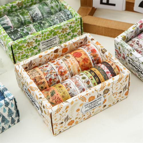 18 τεμάχια Washitape Είδη Scrapbooking Ημερολόγιο Washitape Χειμώνας 2