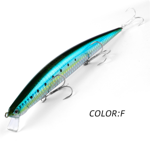Schwimmender Wobbler Angelköder Salzwasser Jerkbait 175mm/27g Langsam F 1