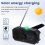 Nødvejrradio FM/AM, bærbar håndsvinggeneratorradio 4