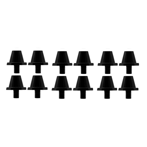 Pakke med 12 fodboldspikes M5 til sportssko, sort 1