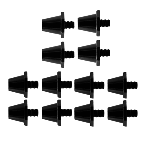 Pakke med 12 fodboldspikes M5 til sportssko, sort 2