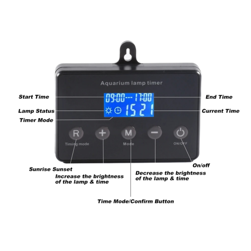 Akvariumlampe Timer LED Lys Dimmer Controller 1