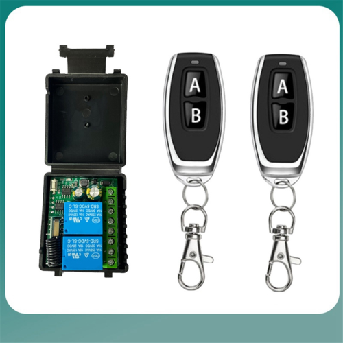 433MHz Fernbedienung DC6V-30V 2CH Relais Empfänger 1