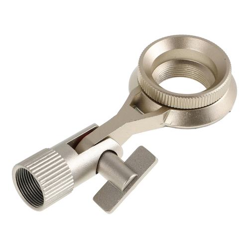 Supporto per microfono con clip in metallo argentato, supporto antiurto per microfono, semplice supporto per microfono 1