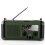 Rádio multifuncional de emergência FM/AM/solar com manivela 7
