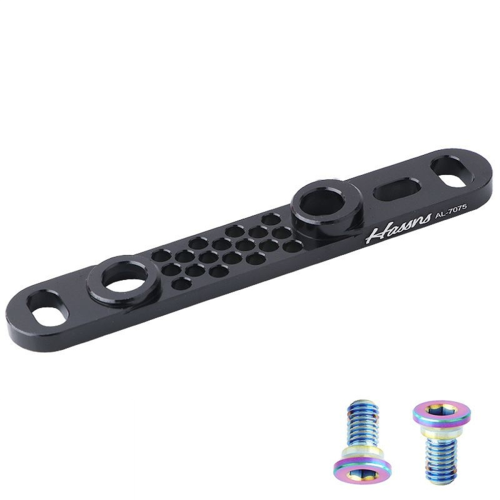 Cykelskivebremseadapter CNC-skivebeslag Sort Foran