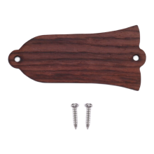 Klassisk 2-huls truss rod cover til guitar, naturfarvet