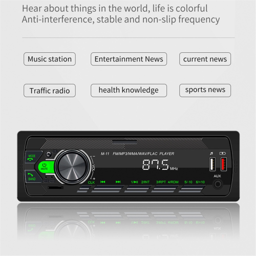 Universel bilmultimediaafspiller, 1 Din MP3 bilradio 2