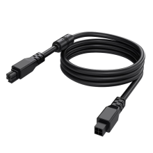 Panda-kabel, 4-benet, han-til-han, Panda-kabel, 1 m