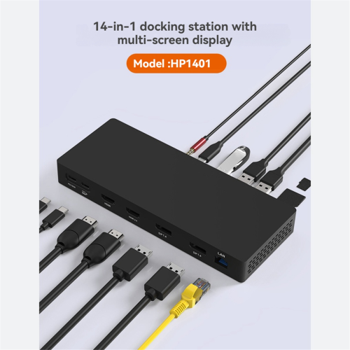14-i-1 USB-C dockingstation – PD100W bærbar oplader 1