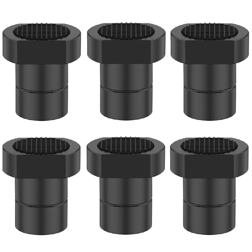 6 peças de cães de bancada com almofadas antiderrapantes de 3/4 polegadas (20 mm) buraco para cães de bancada