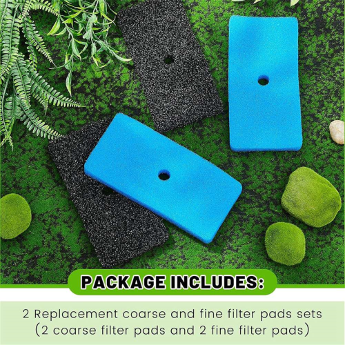 2 Sets Teich-Ersatzfilterpads, Grob- und Feinfilterpads-Set 2