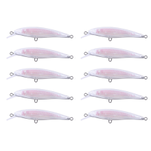 10 peças de iscas em branco sem pintura faça você mesmo para iscas de pesca personalizadas