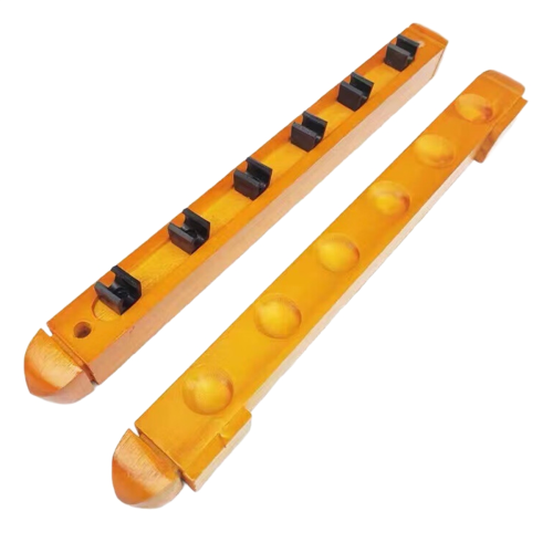 Supporto per asta da biliardo in legno, accessori da biliardo, giallo