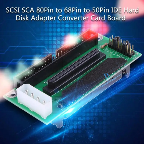 Μετατροπέας προσαρμογέα SCSI SCA 80 PIN σε 68 50 PIN SCSI Κάρτα 2