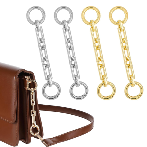 Extensor de alça de bolsa de 4,5 polegadas, 4 peças, extensor de bolsa, corrente de bolsa 1