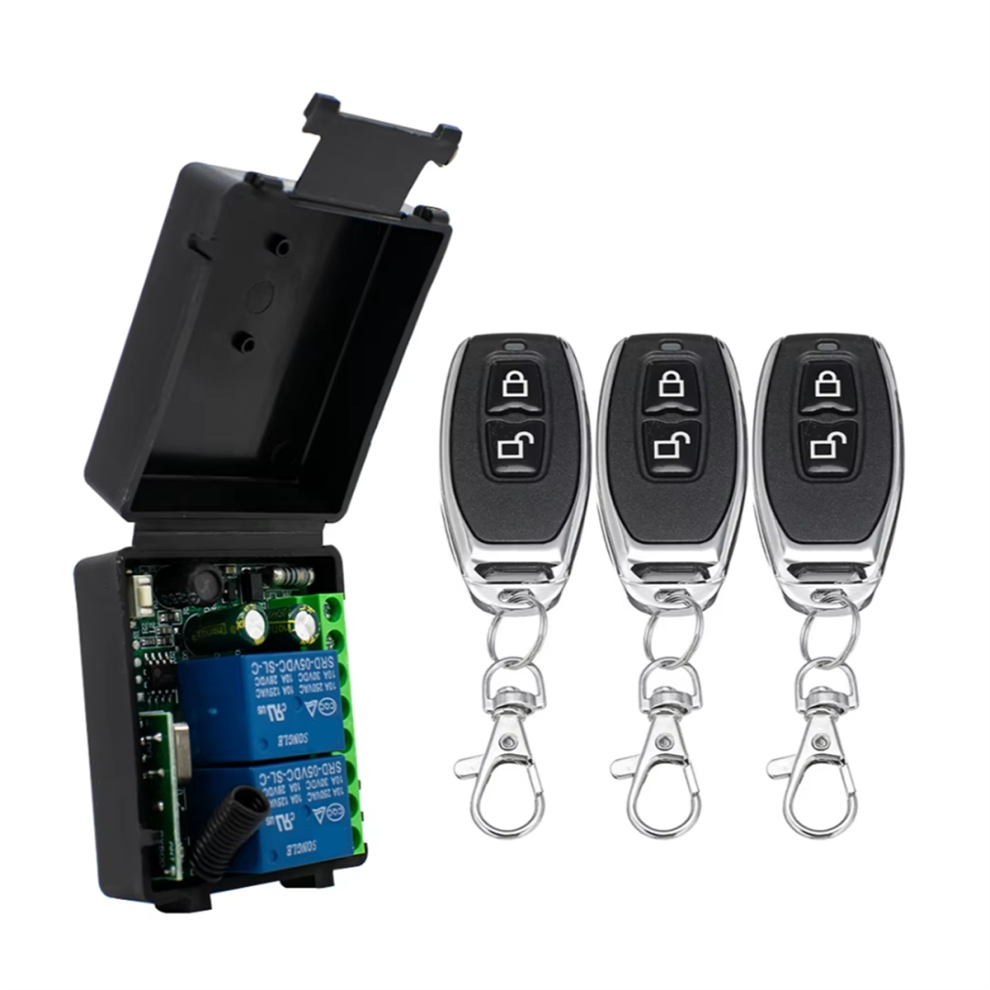 433 Mhz Draadloze Afstandsbedieningsschakelaarrelais 2Ch-Ontvangermodule-image