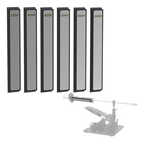 Ensemble de 6 pierres à aiguiser diamantées pour couteaux, kit de plaques 1