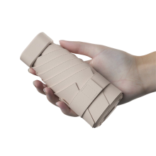 Mini opvouwbare paraplu voor dames, anti-UV zonnescherm, paraplu met hoes H