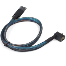 Adaptador de cabo SFF-8643 36P macho para HD SAS SFF-8643 de 90 graus