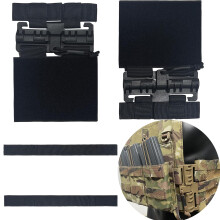 Tactical Vest Quick Release System Set, Plate Carrier Molle Quick Release Buckle for Retrofit JPC CPC NCP XPC Plate Carrier Black