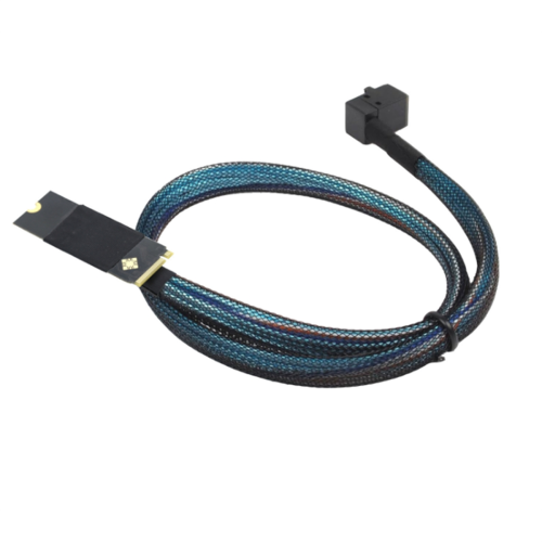 SFF-8643 Αρσενικό 36P σε HD SAS Προσαρμογέας καλωδίου 90 μοιρών SFF-8643 1