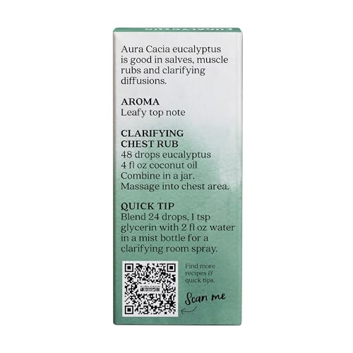 Aura Cacia Eucalyptus Essential Oil Boxed 0.5 Ounce 1