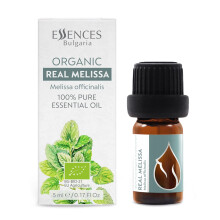 Essences Bulgaria Organic Real Melissa Essential Oil 1/6 Fl Oz | 5ml | Melissa officinalis | 100% puro e naturale | Nonluito | Grado terapeutico | Fa