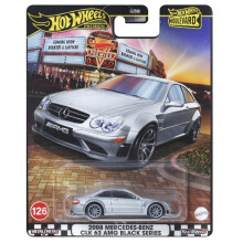 Hot Wheels Boulevard Mercedes Benz CLK 63 AMG Black Series 1:64 Skala Sportbil