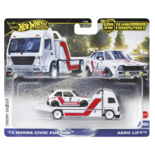 Hot Wheels Team Transport '73 Honda Civic Custom Aero Lift #80, 1:64 Modell